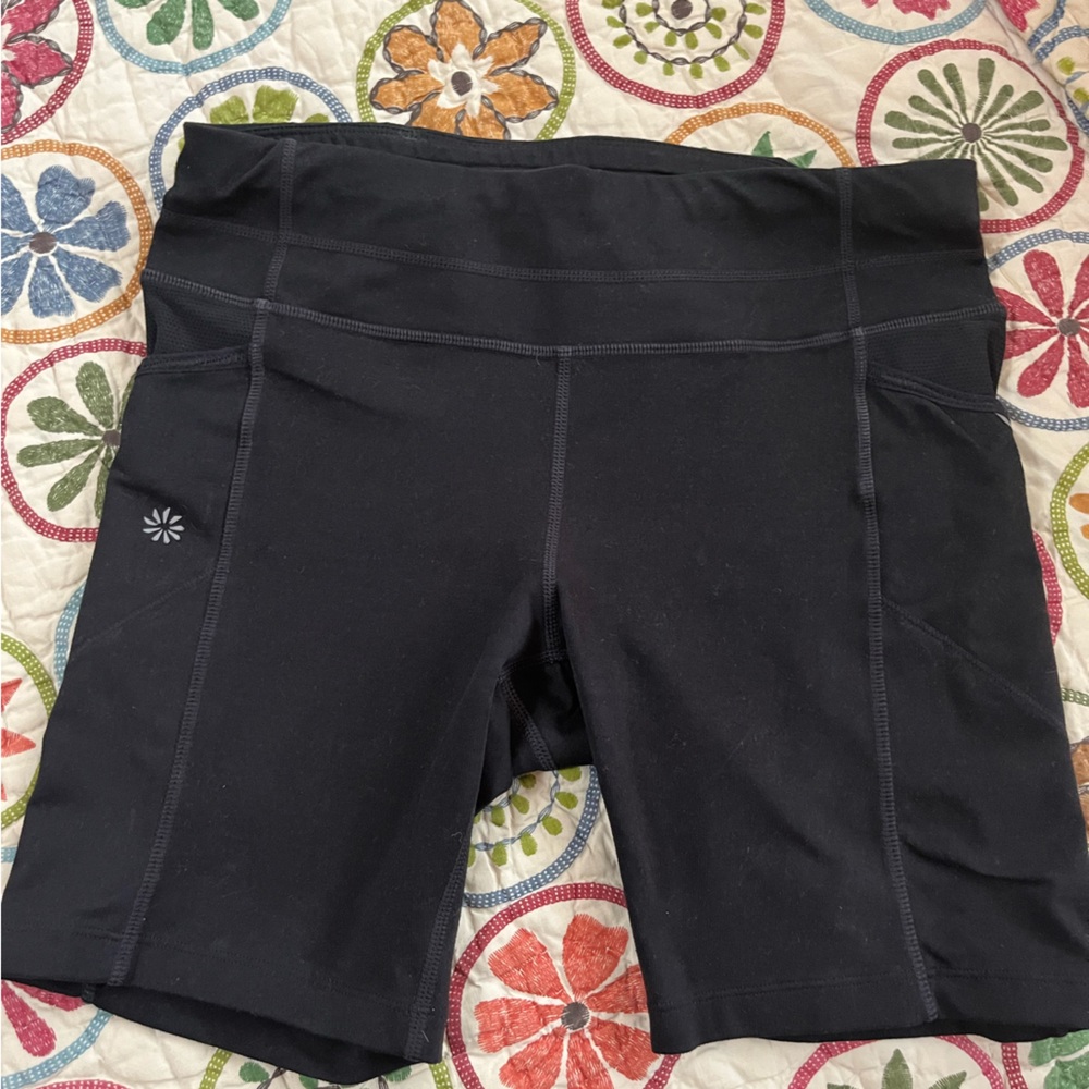 Athleta Black High Waist Performance Shorts